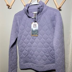 Avalanche Purple Quilted Sweatshirt